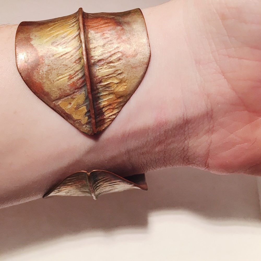 Metal Leaf Bracelet